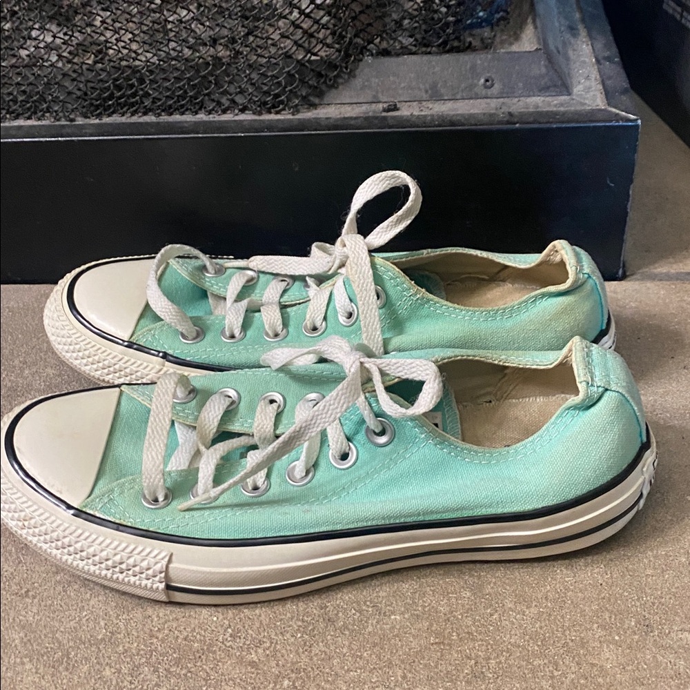 Converse Chuck Taylor All Star Low Top Sneakers Mint Green Womens 5 / Mens 7